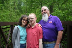 Rich with wife and son