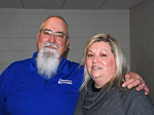 Rich standing with Jennifer Hennessey